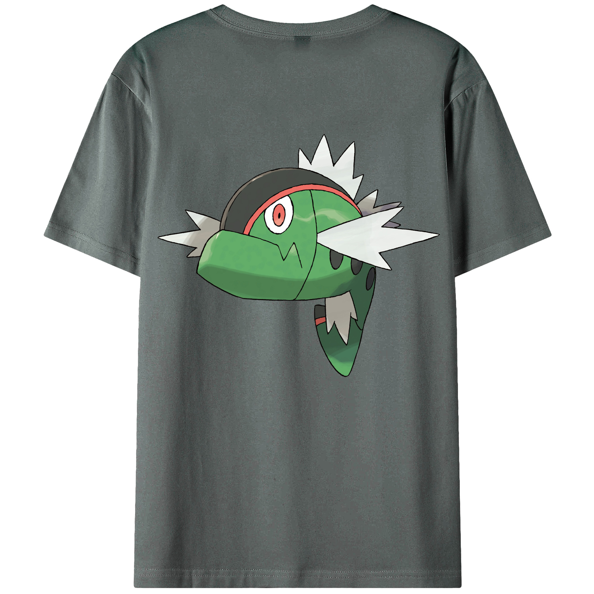 （画像用） ポケットモンスター Pokémon 綿100％ メンズ半袖Tシャツ（バックプリント） 通気性